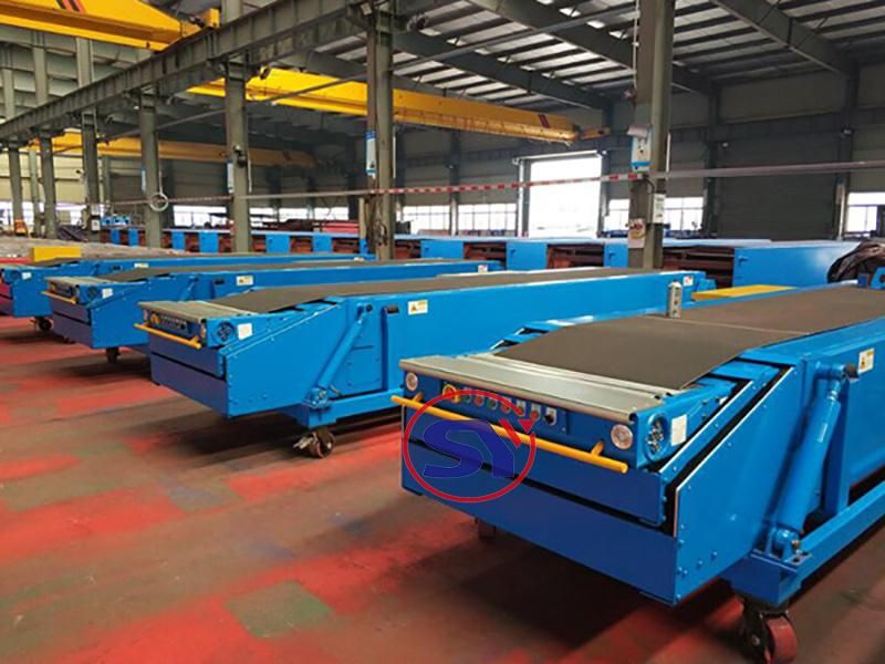 Movable Telescopic Bag Loading Belt Conveyor for Port Harbour