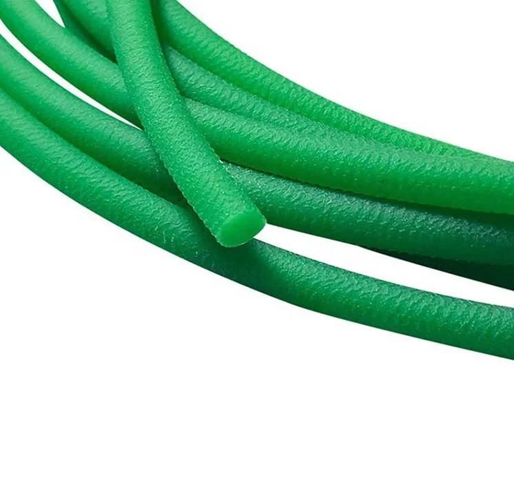 Green Polyurethane Cord PU Round Belt Mask Rope Weaving Machine PU Belt Elastic Rope Knitting Machine Drive Belt