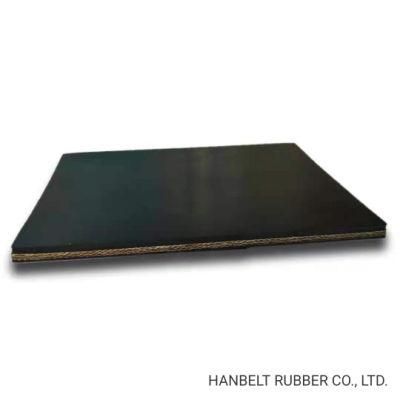 Black Industrial Ep Rubber Conveyor Belt Reinforced with Heat-Resisting Material for Sale