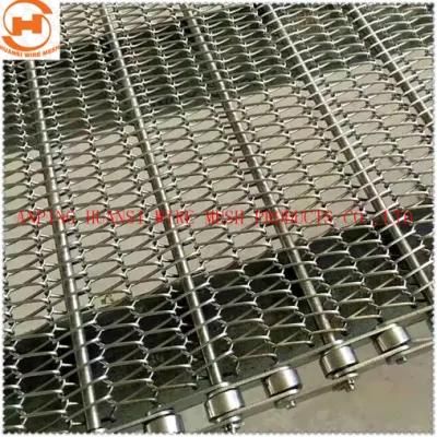 Stainless Steel/Carbon Steel/Chain Roller Metal Wire Mesh Conveyor Belt