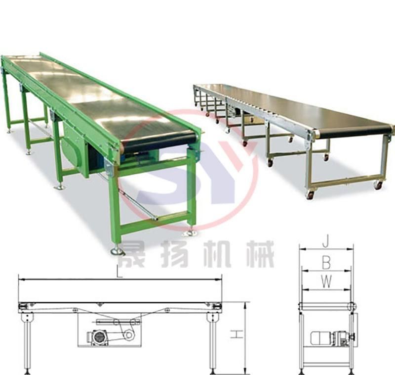 PVC Food Conveyor Belt Equipment for Rice and Grain Raw Material Transmission