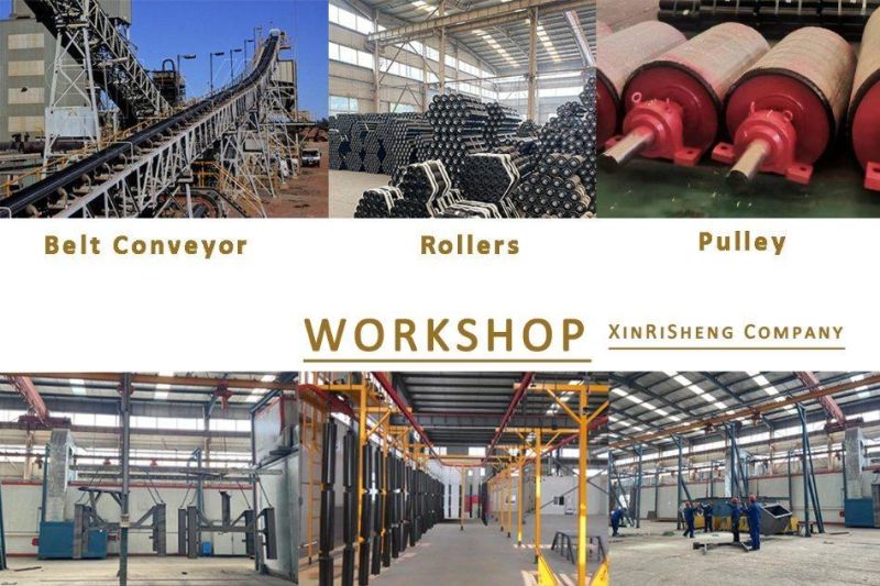 Xinrisheng Industrial Rubber Conveyor Belt Carrying Impact Steel Idler Roller