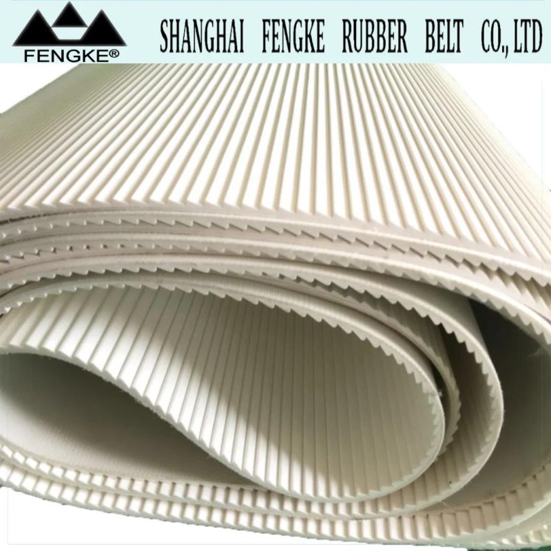 Washboard Pattern White PVC Conveyor Belts for Tea Industry