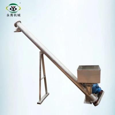 Stainless Steel Inclined Screw Conveyor for Elevating Sugar Powder