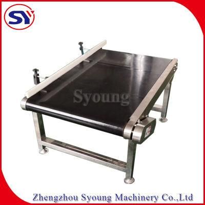 Sanitary Stainless Steel316 Rubber Belt Conveyor for Fruit Picking Sorting
