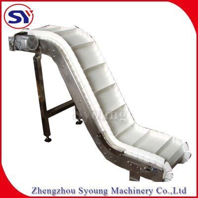Commerical Sawdust Belt Conveyor with Rubber Apron for Sale