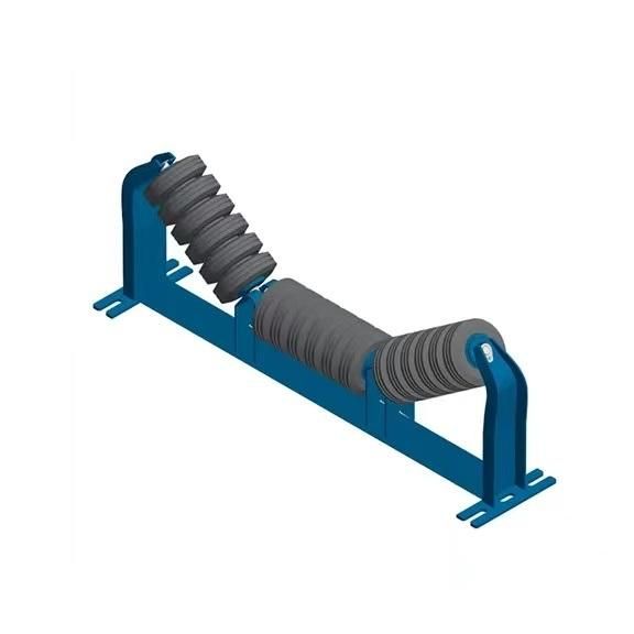 Xinrisheng Industrial Rubber Conveyor Belt Carrying Impact Steel Idler Roller