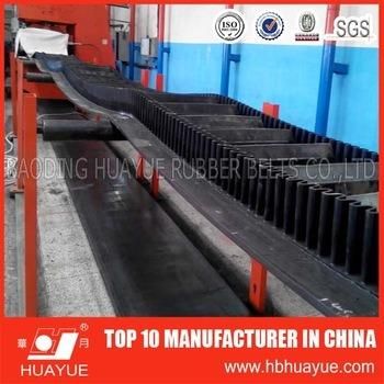 Hot Sale Black Sidewall Rubber Conveyor Belt China Supplier
