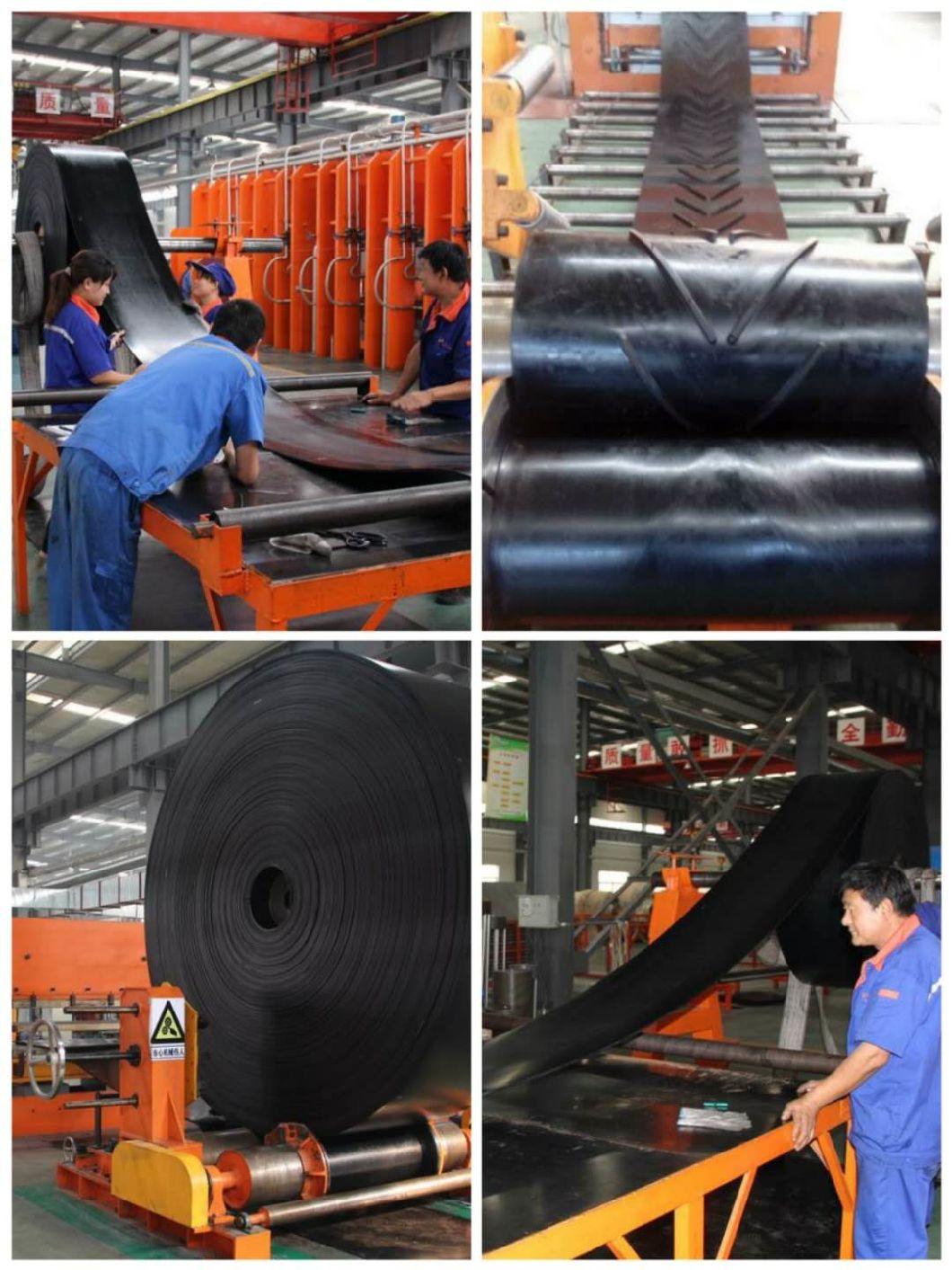 ISO Standard Black Rubber Conveyor Belt with Good Performance for Mining Industry