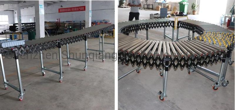 Automatic Telescopic Roller Unloading and Unloading Conveyor