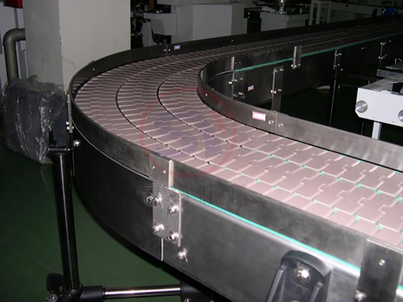 Double Layer Stainless Steel/Plastic Chain Conveyor for Cosmetics Factory