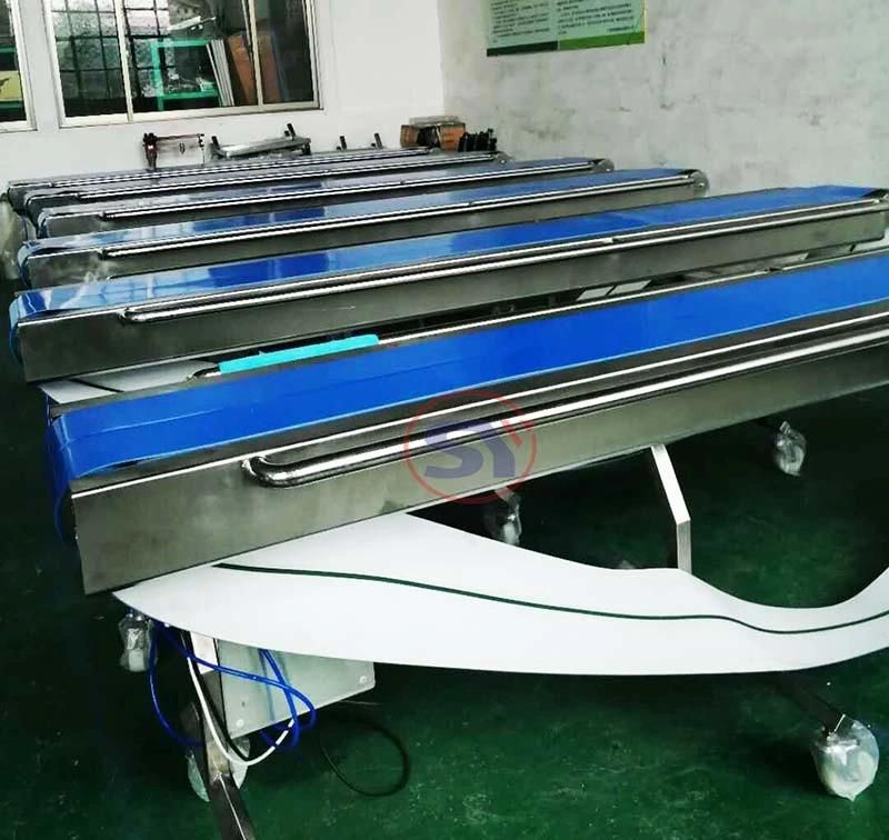 Meat Industry Anti-Bacterial Food Grade PVC/PU Belt Conveyor Transport Conveyor for Seafood
