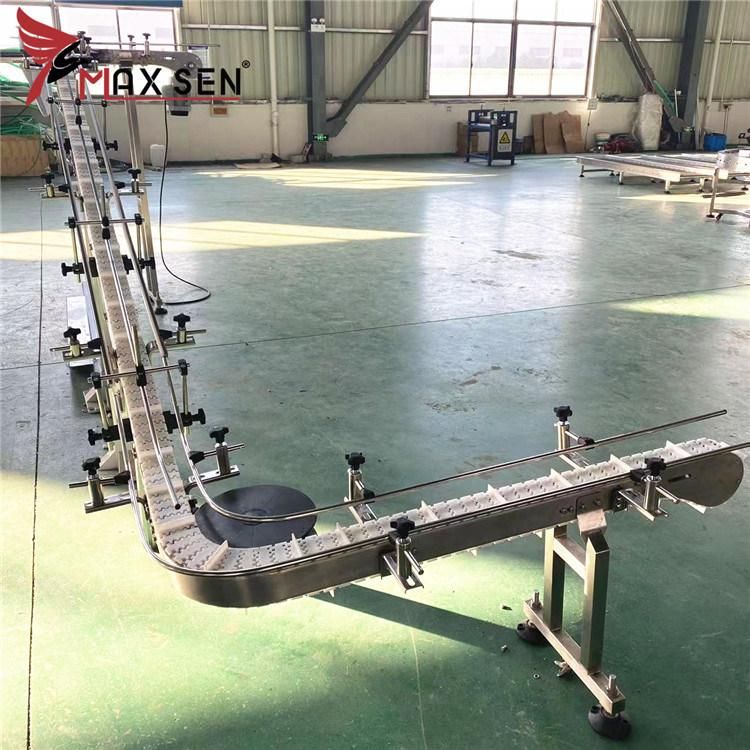 Flat Plastic Flexible Chain Conveyor Customize Conveyor Machines