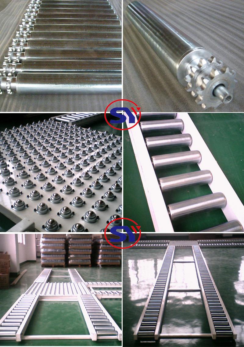 Hardware&Metals Parts Assembly Turning Motorized Roller Conveyor