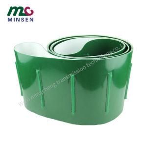 Factory Green PVC Horizontal Guide Bar Positioning Conveyor Belt
