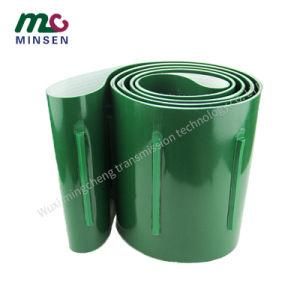 Manufacturer Wholesale Green PVC Conveyor Belt Plus Baffle Guide Bar Conveyor Belt Thickness Optional Size