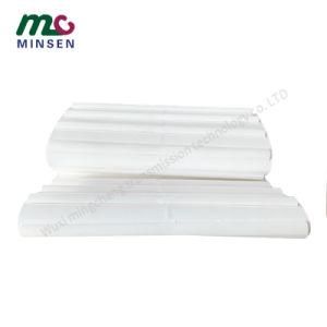 The Manufacturer Produces Semi-Circular Baffle PU White Conveyor Belt Ring PU Baffle Belt Oil Resistant, Heat Resistant and Anti Slip