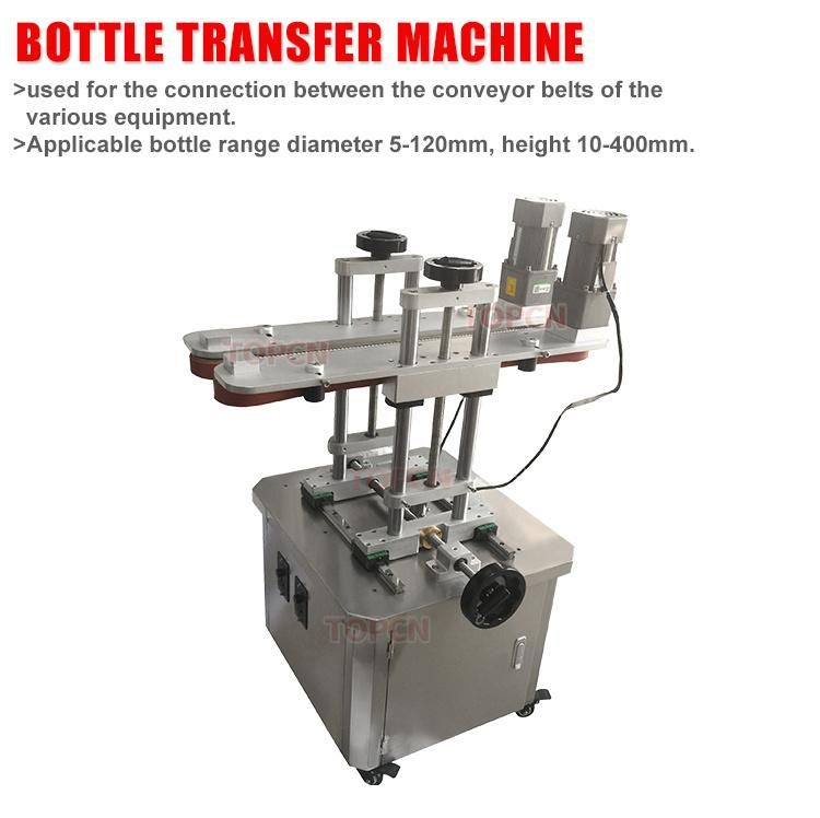 Clamp Bottle Conveyor Belt Bottom Coding Bottomless Side Transfer Belt Conveyor for Inkjet Printer