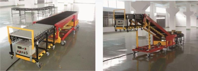 Flexible Motorised Conveyor Belt Loader for Container Truck Loading Unloading