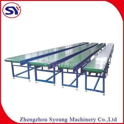 Polyester Conveying Belt Rubber Conveyor System with Emergency Stop