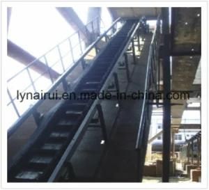 Large Angle Belt Conveyor with Corrugated Edge and Cross Section of The Conveyor Belt