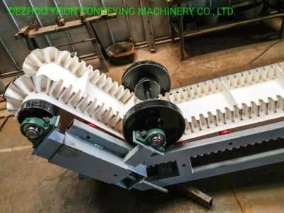 Large Inclination Conveyor with PVC Belt