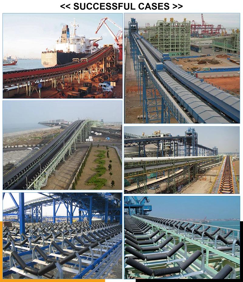 JIS/DIN/Cema Standard Rubber Conveyor Roller for Port, Cement, Power Plant Industry