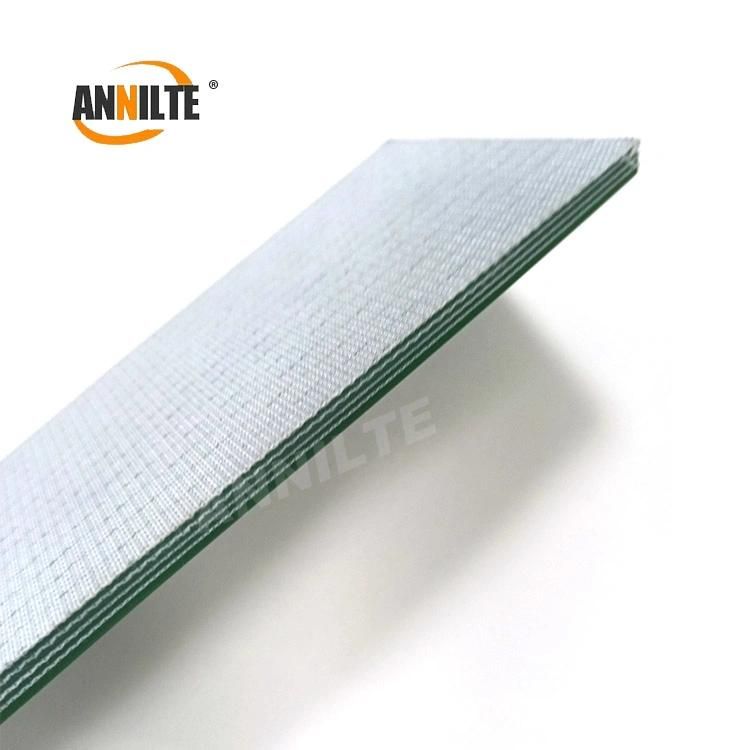 Annilte Manufacturers Green PVC Thickness 6.0mm Conveying Belt Smooth Cutting Resistant Conveyors Belt for Sale