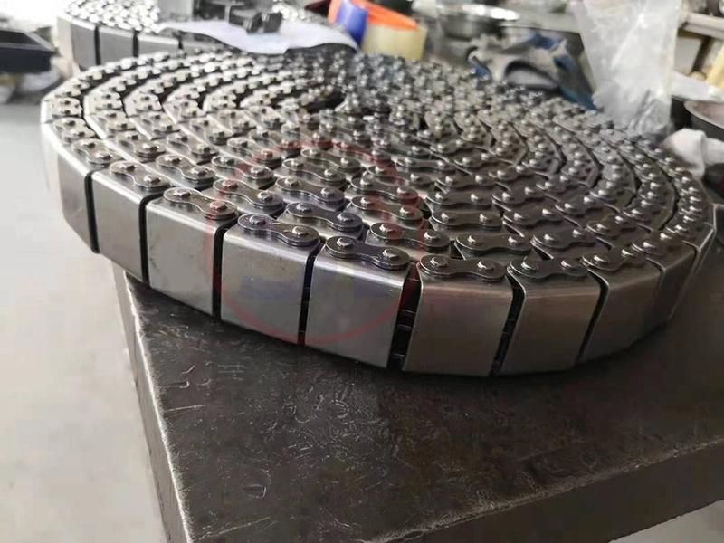 Electric Motor Driven Lifting Chain Plate Conveyor with Best Price