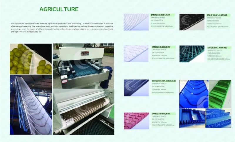 sawtooth conveyor belt PVC Conveyor belt for agriculture 4.5mm