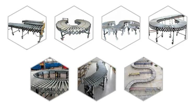 Support Custom Made Expandable Flexible Power Model Roller Conveyor