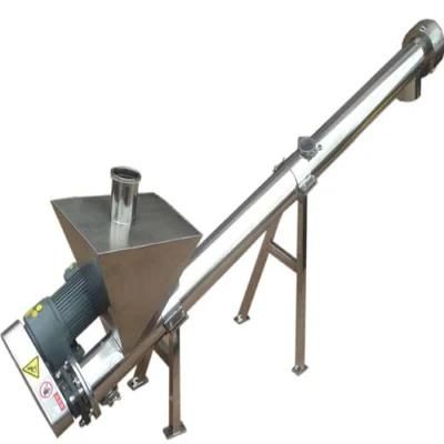 Stainless Steel Inclined or Vertical Auger Feeder Screw Spiral Conveyor