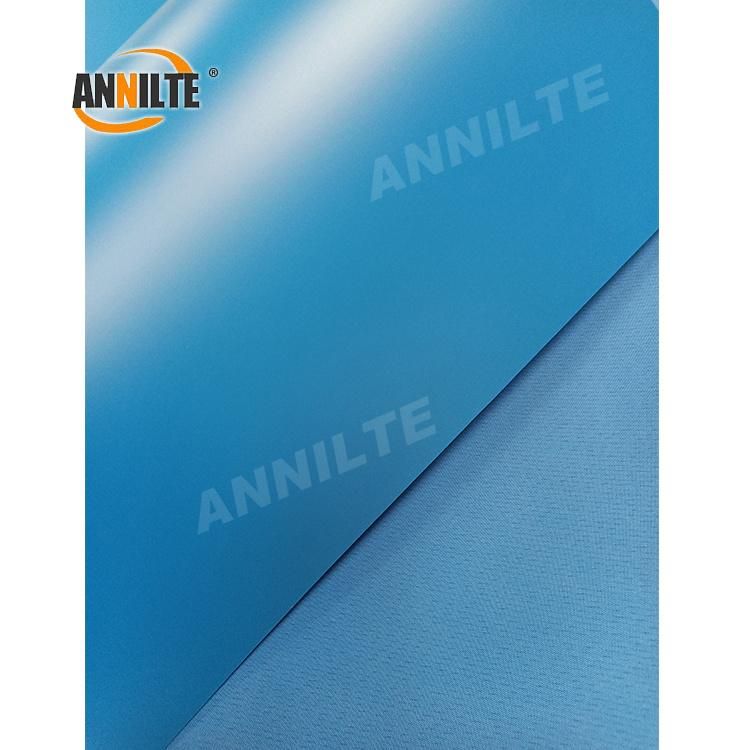 Annilte Factory Light Oils Resistance Blue Polyurethane/PU Food Grade Conveyor Belt