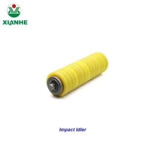 Impact Carrying Belt Conveyor Idler with Rubber Rings