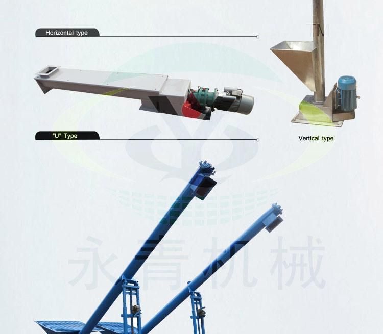 Inclined Stainless Steel Grain Auger Conveyor