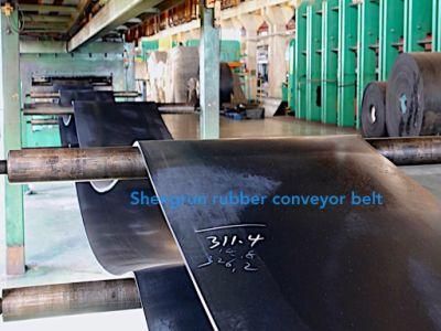 Heat Resistant Anti-Burning Rubber Fabric Canvas Conveyor Belt for Metallurgy