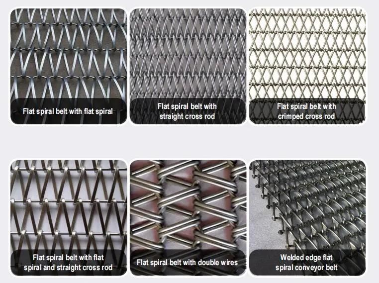 Hot Selling Heat Resistant Ss 304 Metal Chain Link Conveyor Belt for Food