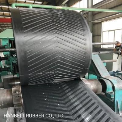 Heat Resistant Rubber Chevron Conveyor Belt