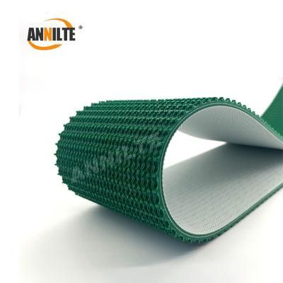 Annilte Factory 4.0mm, 5.0mm Green Grassy High Friction PVC Conveyor Belt