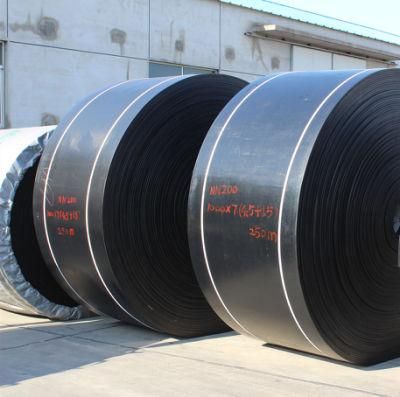 Nylon Crossing Rubber Conveyor Belt with flexible Cover for Mining
