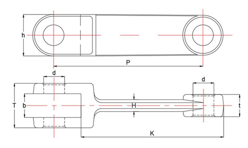 Transmission Chain Precision Die Forging Chain for Scraper Conveyor