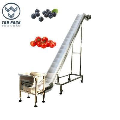 Food Grade Fruits Vegetables Transport Inclined Transport Conveyor
