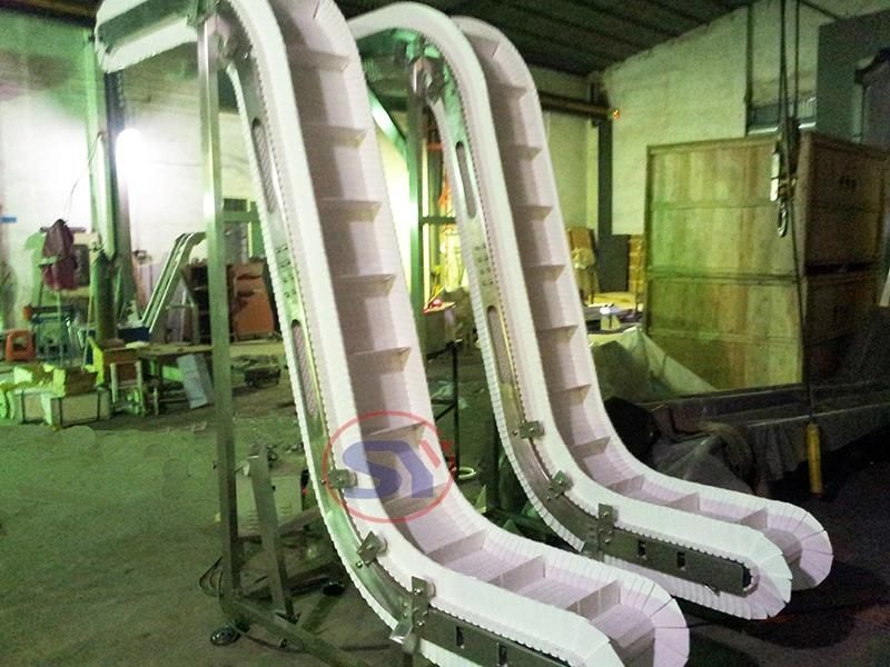 Versatile Economical Side Wall Corrugated Belt Conveyor with Baffer for Chocolate Biscuits