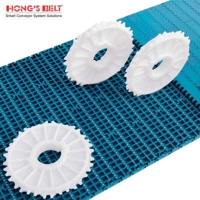 Hongsbelt HS-F1000A Flat Top Modular Plastic Conveyor Belt for Beverage/Food Industry