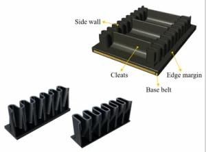 Steep Angle Conveyor Belt for Food Chemical with Steel Cord