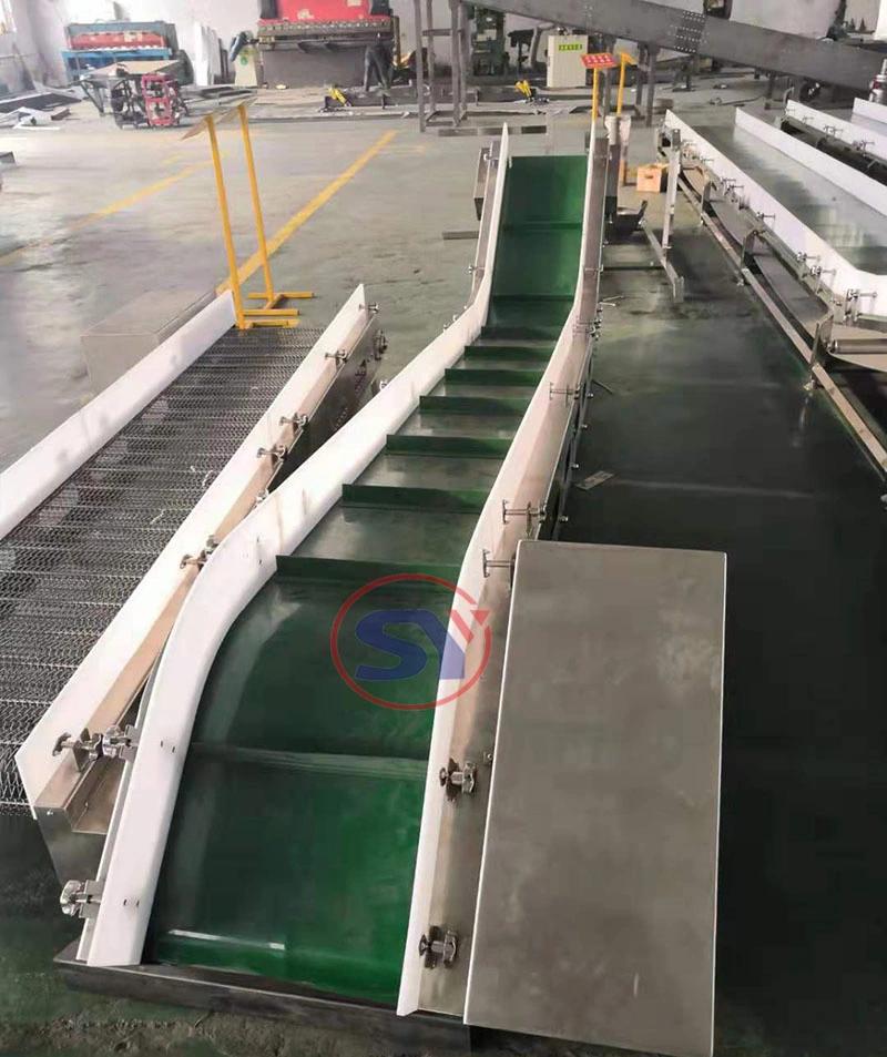 Full Sealing Rubber PVC Corrugated Belt Conveyor with Baffer for Powder Handling