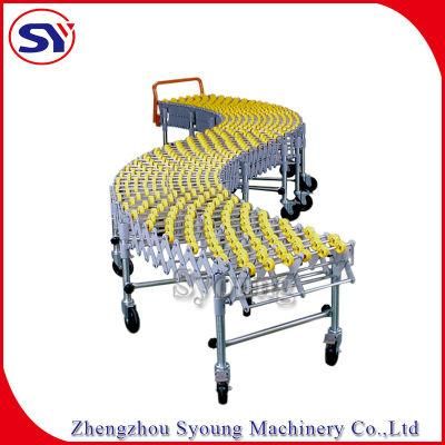 Logistics Gravity Skate Wheel Telescopic Conveyor Price