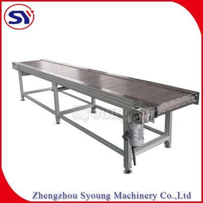 Belt Conveyor Stainless Steel Plate Conveyor for Food Transmission Line