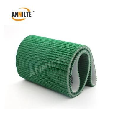 Annilte Green Pattern Antiskid PVC Conveyor Belt for Logistics Industry Packing Industry