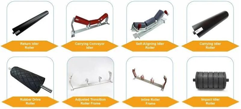 Standard Belt Conveyor Steel/Rubber Return/Carry/Carrier/Troughing/Trough Idler Roller
